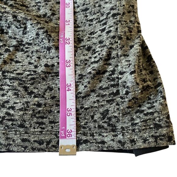 Cato Black/Gray Long Sleeve Side Ruched Dress Sz 22/24W - Picture 8 of 9